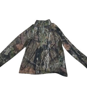 L. L. Bean Camo Camouflage Midweight 1/4 Zip Pullover Jacket Men’s Size Large